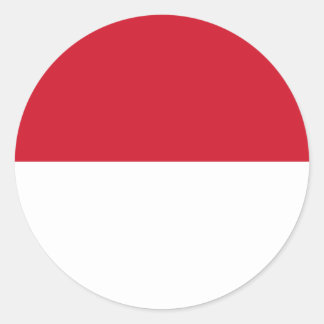Flag of Indonesia Classic Round Sticker