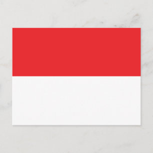 Flag of Indonesia Postcard
