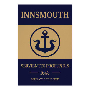 Flag of Innsmouth – Servientes Profundis Est. 1644 Poster