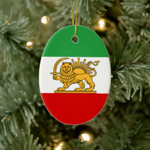 Flag of Iran (1964–1980) Ceramic Ornament