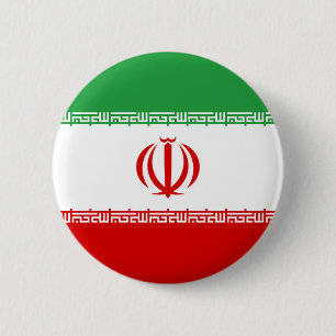 Flag of Iran 6 Cm Round Badge