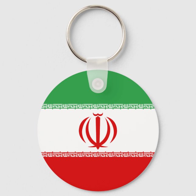 Flag of Iran Key Ring (Front)