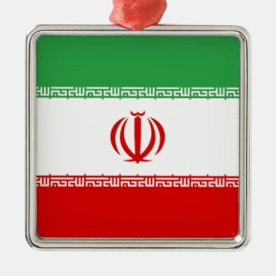 Flag of Iran Metal Tree Decoration