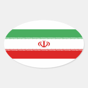 Flag of Iran Oval Sticker