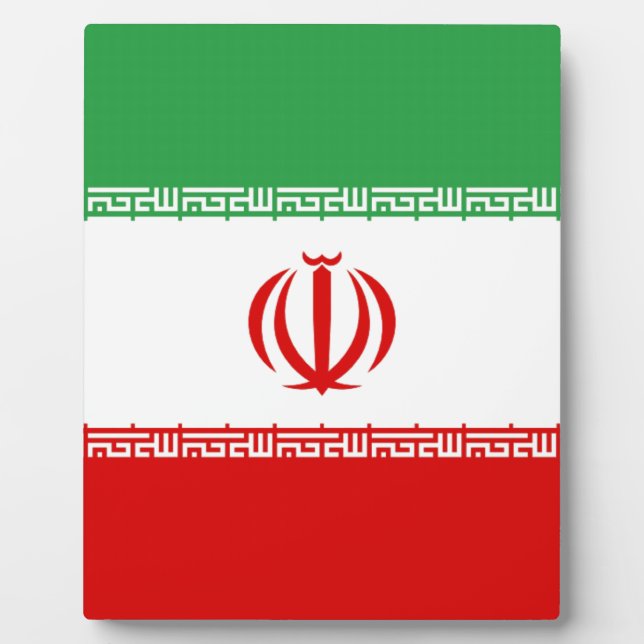 Flag of Iran Plaque (Front)