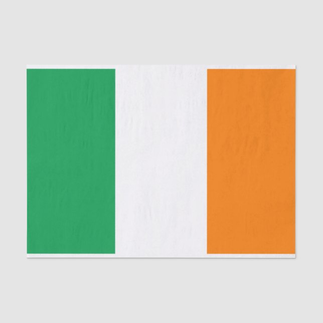 Flag of Ireland 10" x 15" Tissue Paper (Front)
