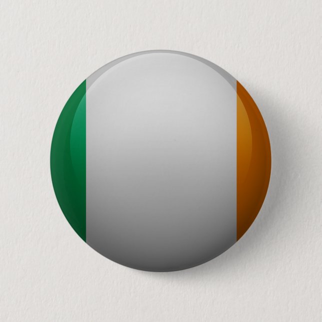 Flag of Ireland 6 Cm Round Badge (Front)