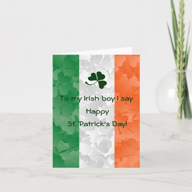 Flag of Ireland and Irish pride Card (Front)
