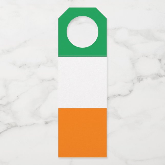 Flag of Ireland Bottle Tag (Front)