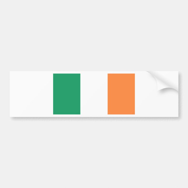 Flag of Ireland (bratach na hÉireann) Bumper Sticker (Front)