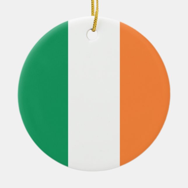 Flag of Ireland Ceramic Ornament (Front)