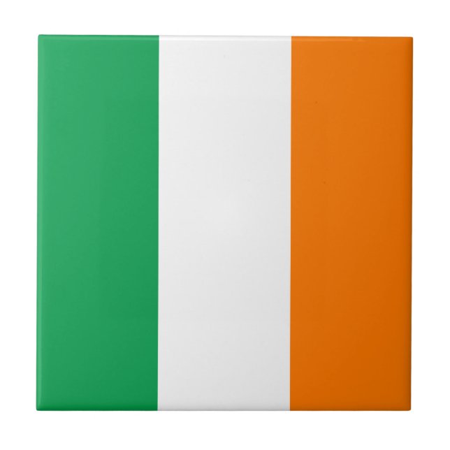 Flag of Ireland Ceramic Tile (Front)