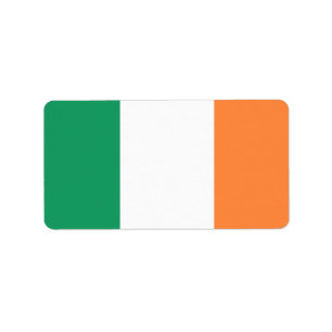 Flag of Ireland Label