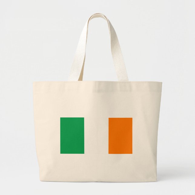 Flag of Ireland Large Tote Bag (Front)
