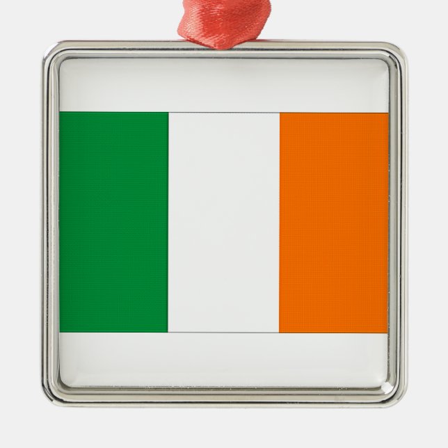 Flag of Ireland Metal Tree Decoration (Front)