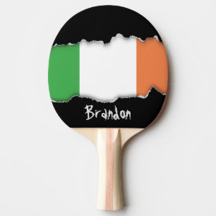 Flag of Ireland Ping Pong Paddle
