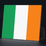 Flag of Ireland Plaque<br><div class="desc">Colours of the flag of Ireland.</div>