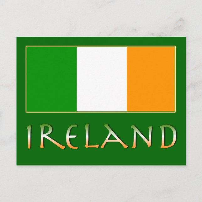 Flag of Ireland Postcard (Front)