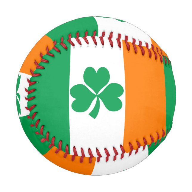 Flag of Ireland Shamrock Baseball (Front Left)