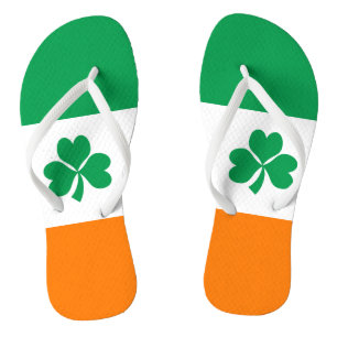 Flag of Ireland Shamrock Thongs