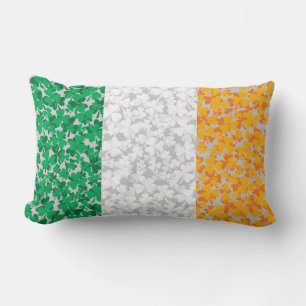 Flag of Ireland Shamrocks Lumbar Cushion