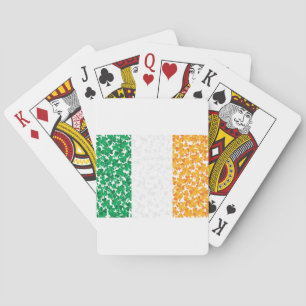Flag of Ireland Shamrocks Playing Cards