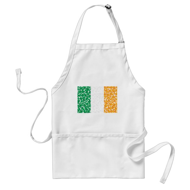 Flag of Ireland Shamrocks Standard Apron (Front)