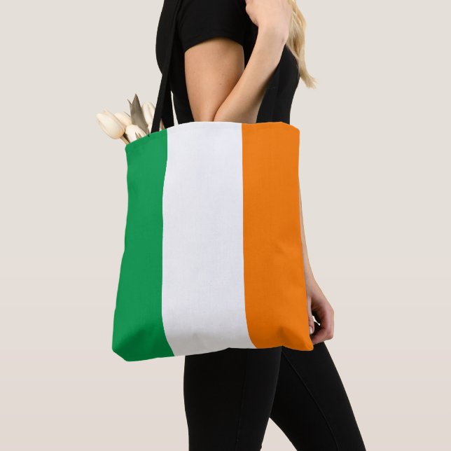 Flag of Ireland Shoulder Tote Bag (Close Up)