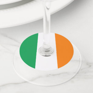 Flag of Ireland Wine Glass Tag