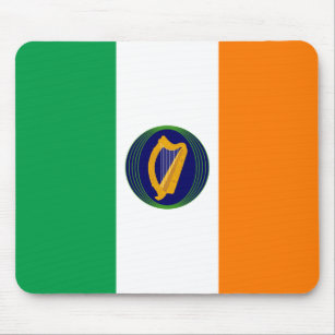 Flag of Ireland with Coat of Arms Mouse Pad