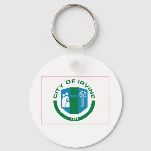 Flag of Irvine, California Key Ring