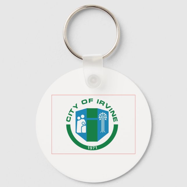 Flag of Irvine, California Key Ring (Front)