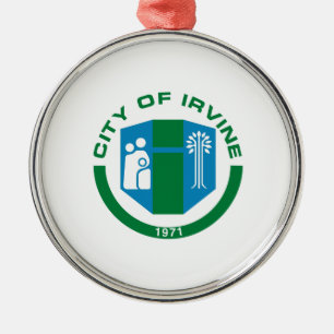 Flag of Irvine (California) Metal Ornament