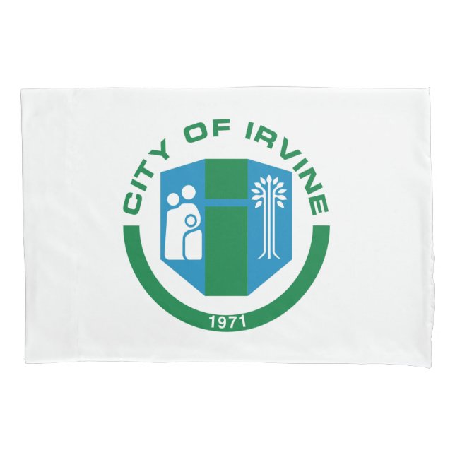 Flag of Irvine (California) Pillowcase (Front-Left)