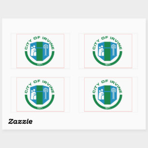 Flag of Irvine, California Rectangular Sticker