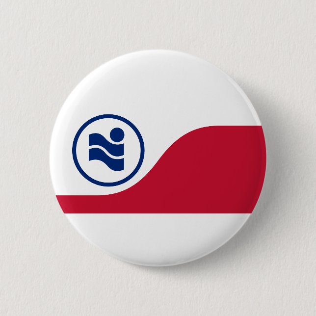 Flag of Irving, Texas 6 Cm Round Badge (Front)