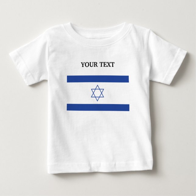 Flag of Israel Baby T-Shirt (Front)