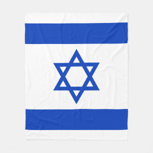 Flag of Israel Fleece Blanket