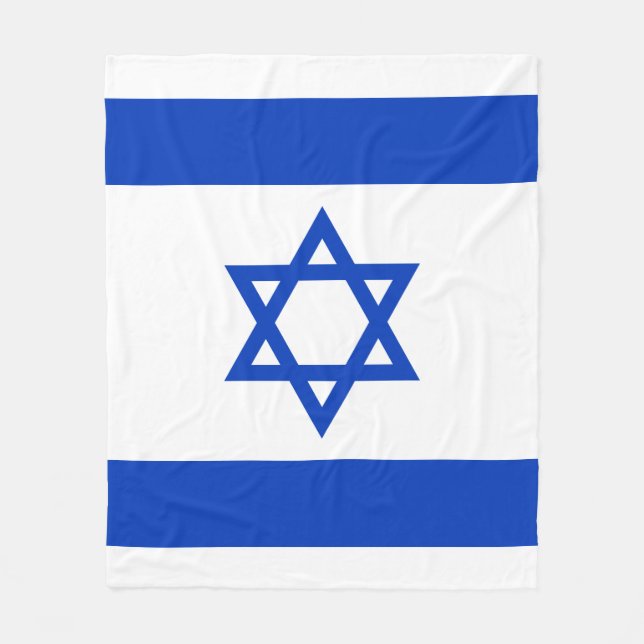 Flag of Israel Fleece Blanket (Front)