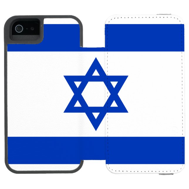 Flag of Israel Incipio iPhone Wallet Case (Folio Open)