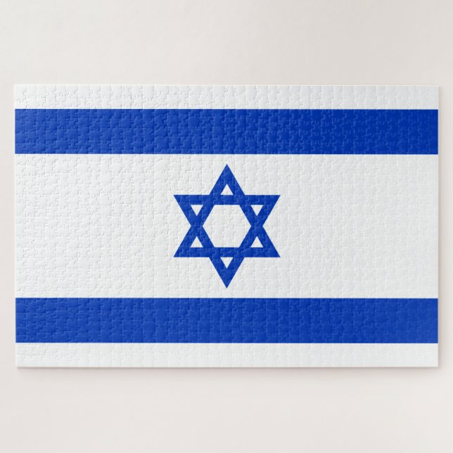Flag of Israel Jigsaw Puzzle (Horizontal)