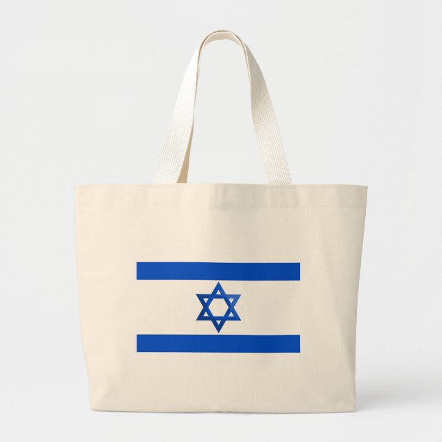 Flag of Israel Large Tote Bag (Front)
