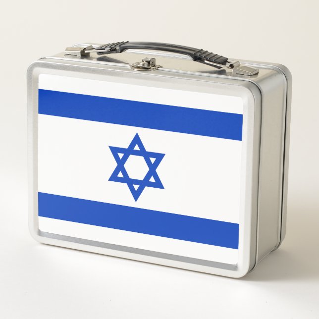 Flag of Israel Metal Lunch Box (Front)