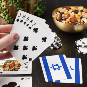 Flag of Israel modern patriotic Playing Cards