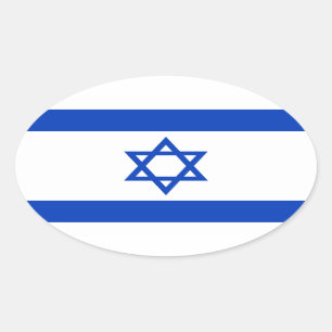 Flag of Israel Oval Sticker