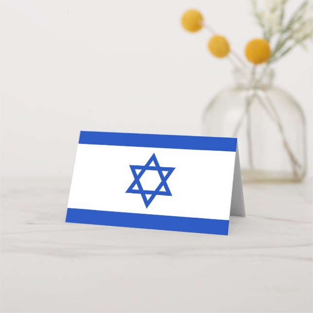 Flag of Israel Place Card (Front)