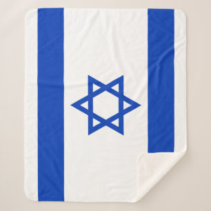 Flag of Israel Sherpa Blanket