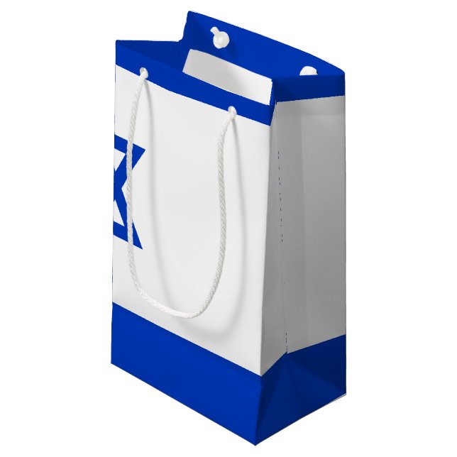 Flag of Israel Small Gift Bag (Front Angled)