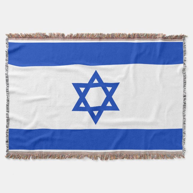 Flag of Israel Throw Blanket (Front)