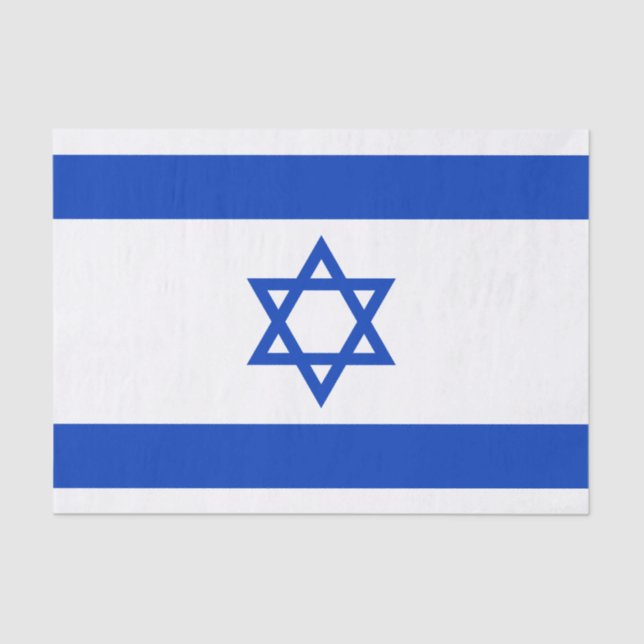 Flag of Israel Tissue Paper (Front)